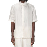 Camisa de seda com logotipo Fendi